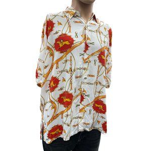 Ary Cooper Men's button down short sleeve shirt, Size L (570)